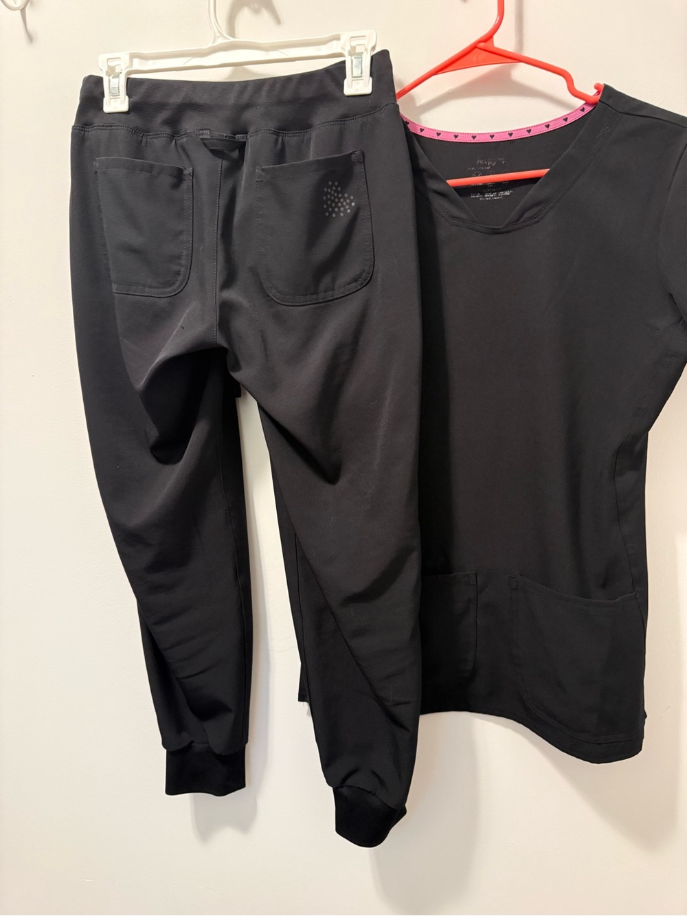 Healing Hands Black Scrub Set